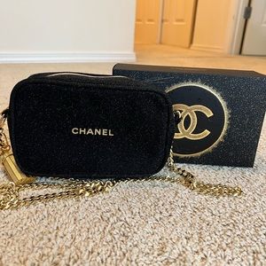 Converted make up pouch from Chanel.